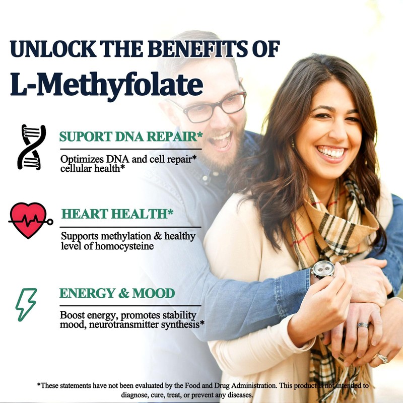 Methylfolate Supplement Liquid Drops, L Methy Folate 15mg Plus Methy