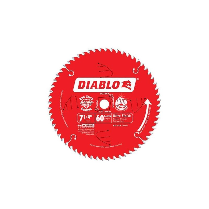 Diablo Ultra Finish Circular Saw Blade - 7 1/4in. 60