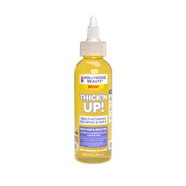Hollywood Beauty Thick'N Up! Daily Hair & Scalp Oil with Multi-Vitamins, Sea Moss & Amla, 4 fl oz | Hollywood Beauty