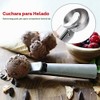 Fdit Cuchara metálica para helado, accesorio de cocina uso doméstico