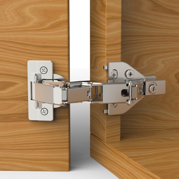 Furniware 1 Pair 165 Degree Lazy Susan Hinges,Full Overlay Concealed