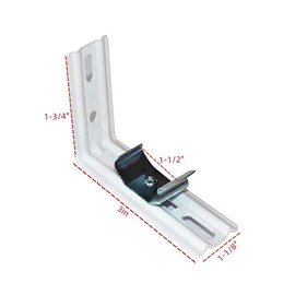 L Bracket 4pcs Vertical Blind Bracket Clips for Vertical Blinds with Headrail Width 1-1/2" (38mm) Outside Mounting