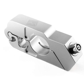 PLORIS by Monster Fairings - Agarraderas plateadas para manubrio de motocicleta, resistente, ajustable, antirrobo, para protección