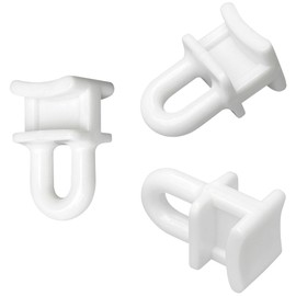 120 PCS Curtain Track Rollers Pulleys,Plastic Curtain Track Glider Hooks