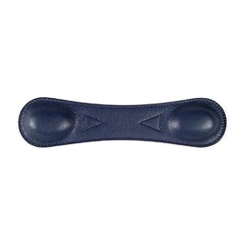 Marcapáginas con peso de 21,5 cm, piel auténtica, color azul marino
