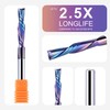 SpeTool 5-Piece Carbide Spiral Downcut CNC Router Bits Set, 1/8