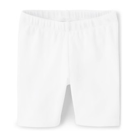 Gymboree Girls and Toddler Bike Shorts, White, 7