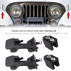 2 Pairs Front Hood Lock Safety Lock & Bracket Hood