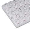 61 Keys Transparent Mechanical Keyboard Clear Keycap Wired Gaming Keyboard