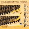 QUEWEL Cluster Lashes, 6 Styles, Pack of 600, Individual Eyelashes,