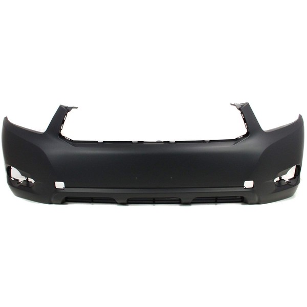 Evan-Fischer Front Bumper Cover Compatible with 2008-2010 Toyota Highlander Primed