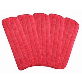 Colorsheng Microfiber Mop Replacement Heads for Wet/Dry Mops Floor Cleaning Pad Fit All Spray Mop (5 Pack)