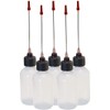 Liberty Products 5-2oz Plastic Squeeze Bottles 3" Stainless Applicators