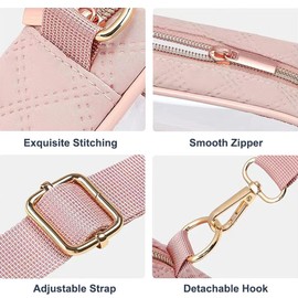 DONGKER Durchsichtige Tasche Damen, Transparente Crossbody Schultertasche, Stadion-Umhängetasche mit Verstellbarem Gurt für Arbeit Sport Spiele und Konzerte