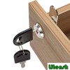 Litensh Security Mailbox Lock with Different Keys, 25mm Letter Post
