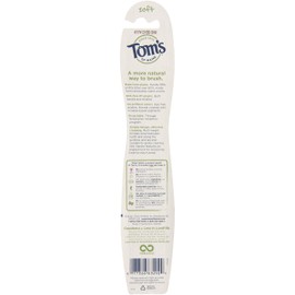 Tom's of Maine Adult Dye Free Toothbrush Soft Bristles, 1 Count
