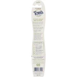 Tom's of Maine Adult Dye Free Toothbrush Soft Bristles, 1 Count