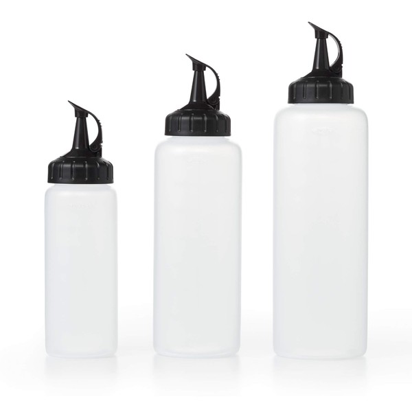 OXO Good Grips Chef's Squeeze Bottle, Mixed Sizes, Pack of