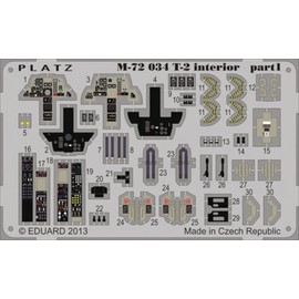 プラッツ 1/72 航空自衛隊 T-2用 エッチングパーツ プラモデル用パーツ