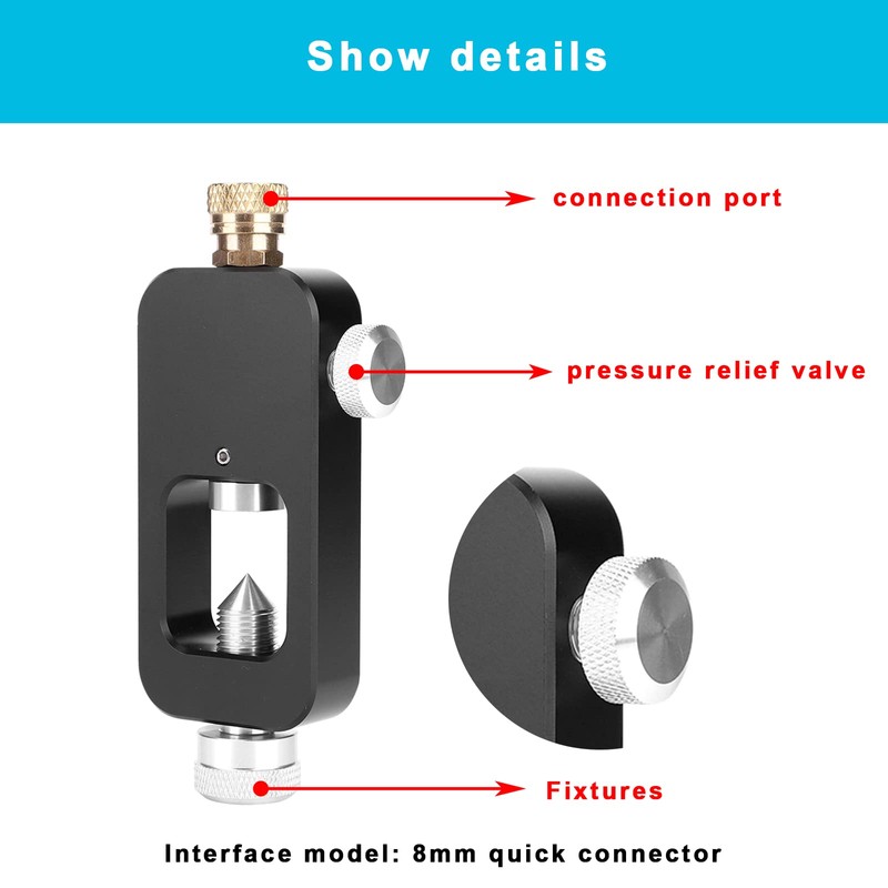 OUKENS Oxygen Bottle Refill Adapter, Diving Bottle Refill Adapter, Aluminium
