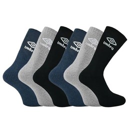 Umbro - Men's Sport Performance Socks (6 pair pack) (Assorted 6-8.5)
