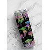 Handmade Neon Mushroom 20 Oz. Stainless Steel Skinny Tumbler With