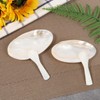 2Pcs Caviar Server Set Shell Caviar Dish Set Elegant Spoons