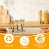 Daxilonyz Acrylic Cutlery Organizer, 3-Sectio Clear Plastic Utensil Storage Caddy