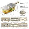 Multifunctional Vegetable Slicer 6-in-1 - Mandolin, Julienne Cutter, Cucumber Slicer,
