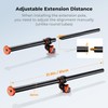 K&F CONCEPT 32" Horizontal Tripod Extension Arm, Aluminum Alloy 2-Section
