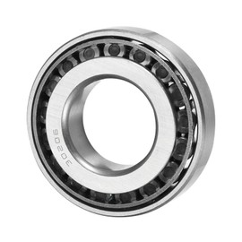 QUARKZMAN 30206 Conical Roller Bearing x 1 Piece Chrome Steel Cone and Cup Set for Garden Machines and Automobiles [30 mm x 62 mm x 17.5 mm]