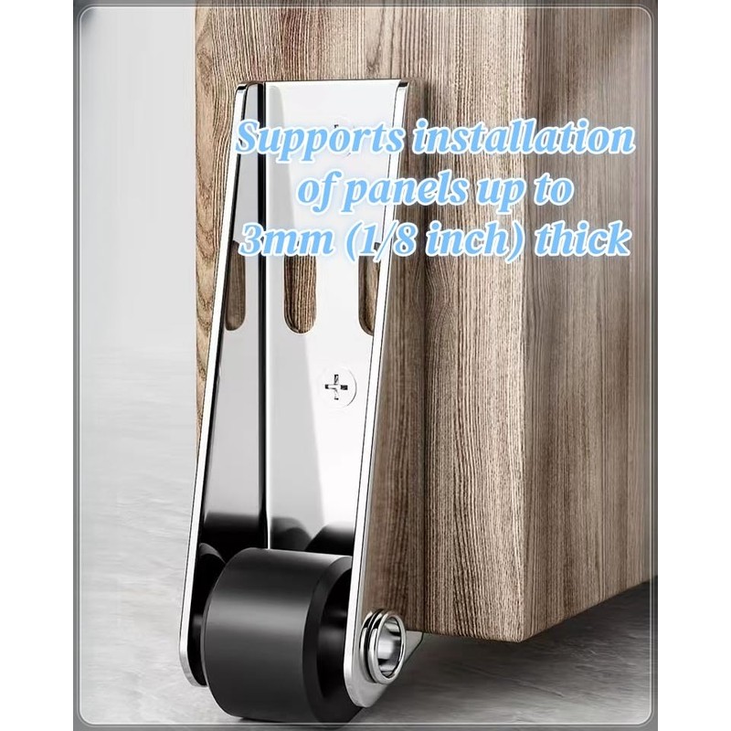 Rigid Casters Wheels Set of 4, Vertical & Horizontal Mounted