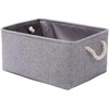 Patvingot Storage Baskets 14.1” x 10.2” x 7” for Shelves,Canvas