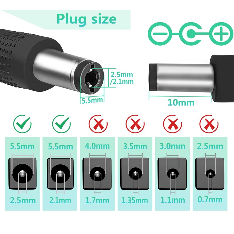 DC 24V 500mA Power Adapter Wall 24 Volt 0.5Amp Power