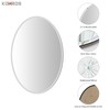 KOHROS Bathroom Mirrors for Over Sink - Oval Frameless Mirror