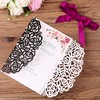 PONATIA 25PCS/Lot 250GSM 5.12 x 7.1'' Laser Cut Hollow Rose