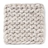 Abbott Collection Nepal Chunky Knitted Trivet - Wool Felt, Oatmeal