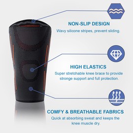 Dualeco Elbow Bandage, Non-Slip Elbow Bandage for Women/Men, Breathable Elbow Bandage for Bodybuilding/Tennis Elbow, Bandage Elbow Bursa Bag