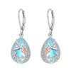 Alphm Hummingbird Moonstone Earrings 925 Sterling Silver
