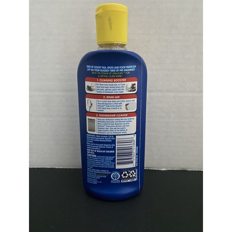OxiClean OXI CLEAN Triple Action Booster Dishwasher Rinse Aid Cleaner