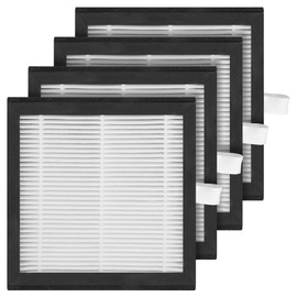 4 Packs DH02 H13 HEPA Replacement Filter Compatible with Tenergy Sorbi DH02 1000ml 2 in 1 Dehumidifier/Air Cleaner Purifier, Afloia AQ8 Q8, Honati, Hysure Q7 Purifier,2 Stages of Filtration