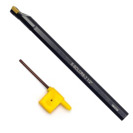 OSCARBIDE 1/2" x 7" Right-Hand SCLCR Indexable Boring Bar with Carbide Insert (CCMT09T304/CCMT32.5) - 1 Piece