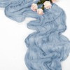 20 Pack Dusty Blue Table Runner 10Ft Cheesecloth Table Runner