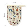 Dog Flowe Beige Boston Terrier Dachshund Mini Silicone Oven Mitts,