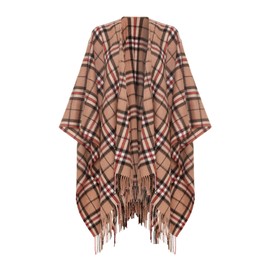 Shepherds Land 100% Lambswool Ruana, Camel Thomson