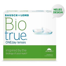 Bausch + Lomb Biotrue ONEday Tageslinsen, sph√§rische Kontaktlinsen, weich, 90 St√ºck / BC 8.6 mm / DIA 14.2 mm / -10.50 Dioptrien