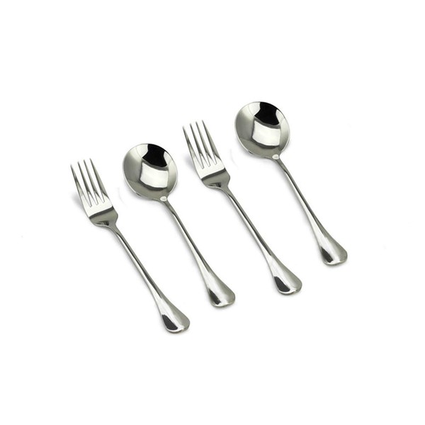VANRA 4-Piece Children Flatware Set 18/10 Stainless Steel Child Set