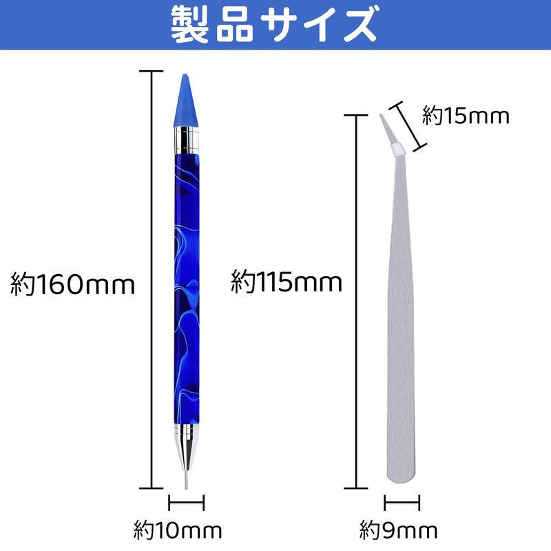 PAVIKE Rhinestone Pen [4pcs] Diamond Art Pen Diamond Art Set