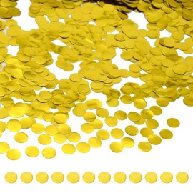 CEEYSEE 50g/1.76 oz Sparkle Round Confetti Circle Dots 15mm Metallic Foil Glitter Table Confetti Throwing Confetti Table Scatter Confetti for Weddin,Birthday,Party,Celebrations