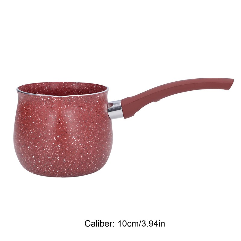 Mini Milk Pan, Single Handle 10cm Melting Pot with Non